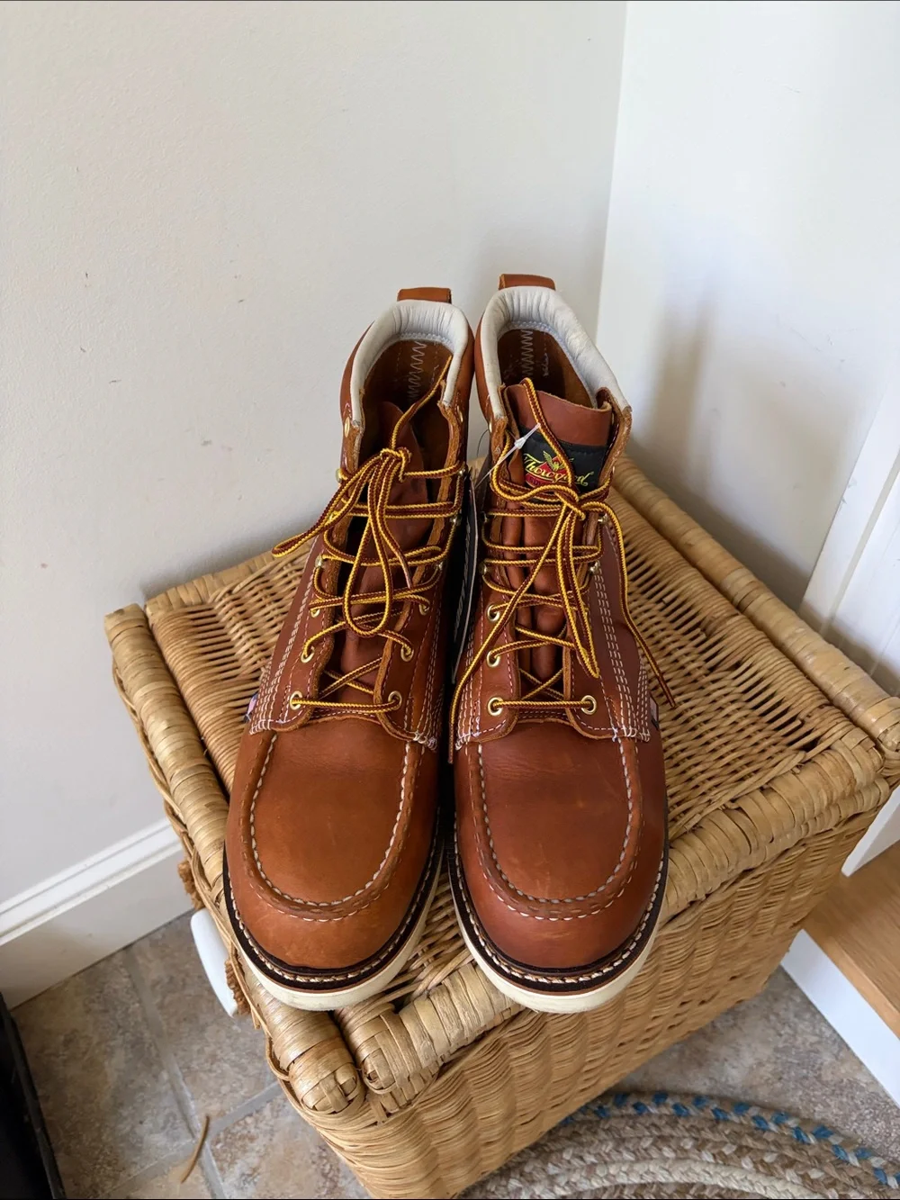 Thorogood American Heritage 6” Tobacco Moc Toe Work Boots Size 10 D NWT